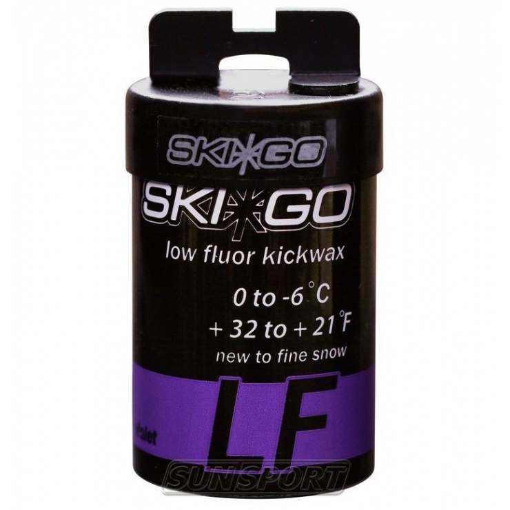 Мазь держания SkiGo LF Kickwax Violet 0/-6 45гр. фото 1