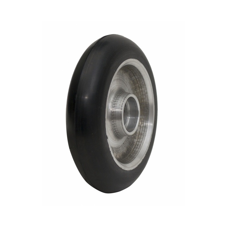 Колесо для коньковых лыжероллеров RAY №2 каучук 100х24 мм (65 шор) пустое, литой диск, медленная ско фото 1